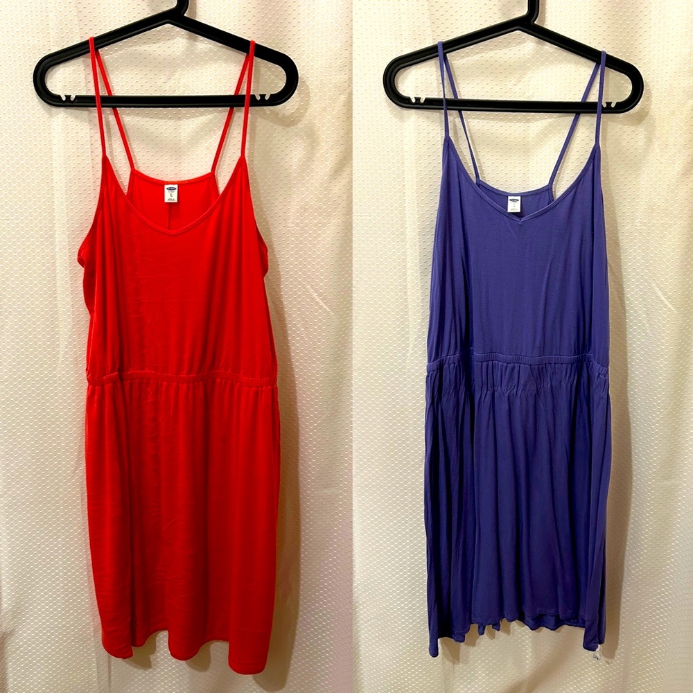 Two Old Navy jersey sun dresses